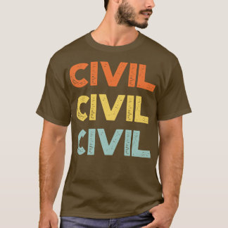 Camiseta Vintage Civil Retro Sunset