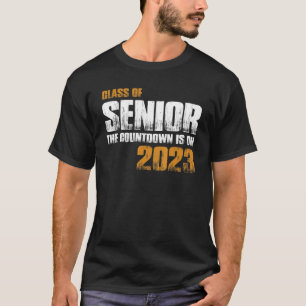 Camiseta Vintage Class Of Senior The Countdown is On 2023 G