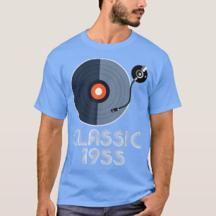 Camiseta Vintage Classic 1955 Vinyl Record Music Lov