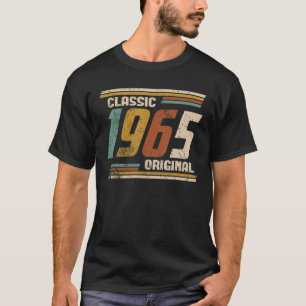 Camiseta Vintage Classic 1965 Original 58º Aniversário Deco