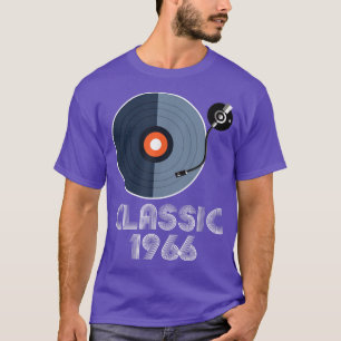 Camiseta Vintage Classic 1966 Vinyl Record Music Lov