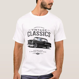 Camiseta Vintage Classic Black Street Rod
