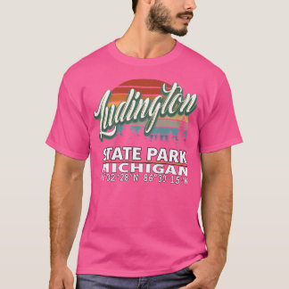 Camiseta Vintage Classic Retro Color Ludington State Park W