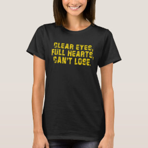 Camiseta Vintage Clear Eyes Cheio Hearts Can't Perder