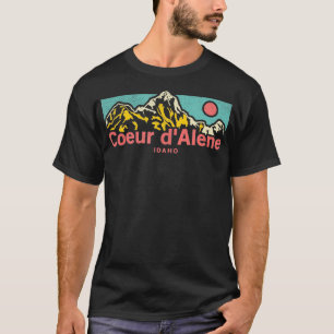 Camiseta Vintage Coeur dAlene Idaho Outr Gráfico