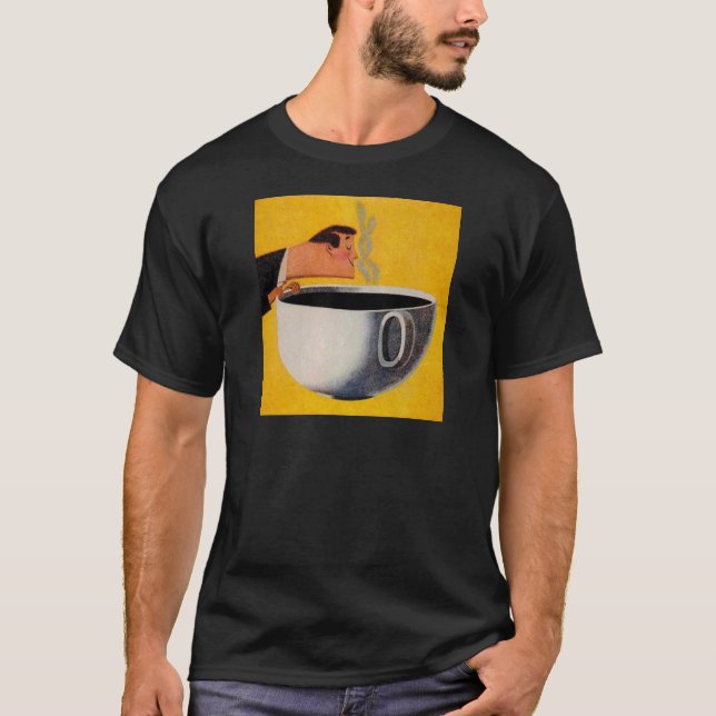 Camiseta Vintage Coffee Anúncio (Frente)
