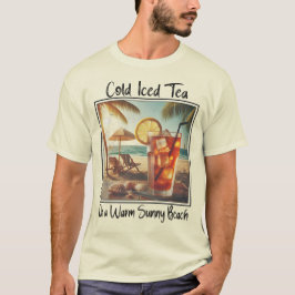 Camiseta Vintage Cold Tea em Sunny Beach