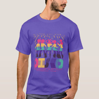 Camiseta Vintage Colorful Funky 70s Disco Dancing vintage
