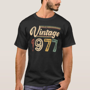 Camiseta Vintage Com 46 Anos Melhor De 1977 46 Aniversário