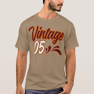 Camiseta Vintage com 5 anos de idade
