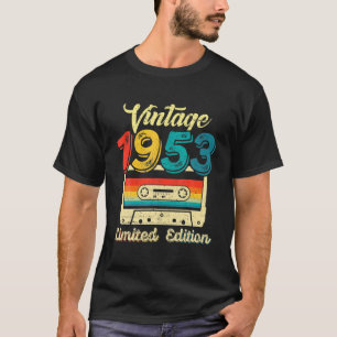 Camiseta Vintage Com 69 Anos Melhor De 1953 Cassette Tape 6