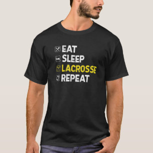 Camiseta Vintage Coma Sono Lacrosse Repete Homens Lacrosse