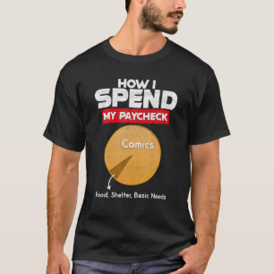 Camiseta Vintage Comic Book Reader Distinto T Shirt