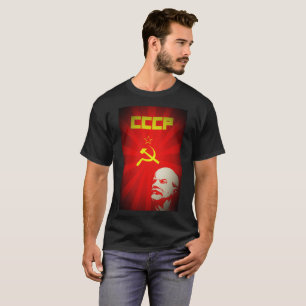 Camiseta vintage comunista soviético f da propaganda de