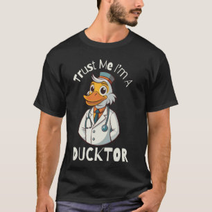 Camiseta Vintage Confie em mim, Pato Engraçado. Sou um Dout