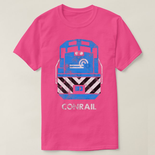 Camiseta Vintage ConRail Railroad Train Engine TShirt TShir (Frente do Design)