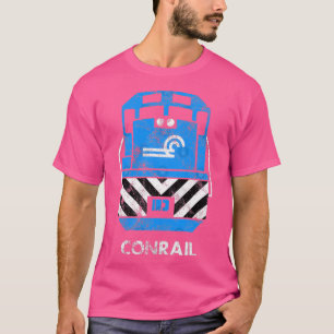 Camiseta Vintage ConRail Railroad Train Engine TShirt TShir