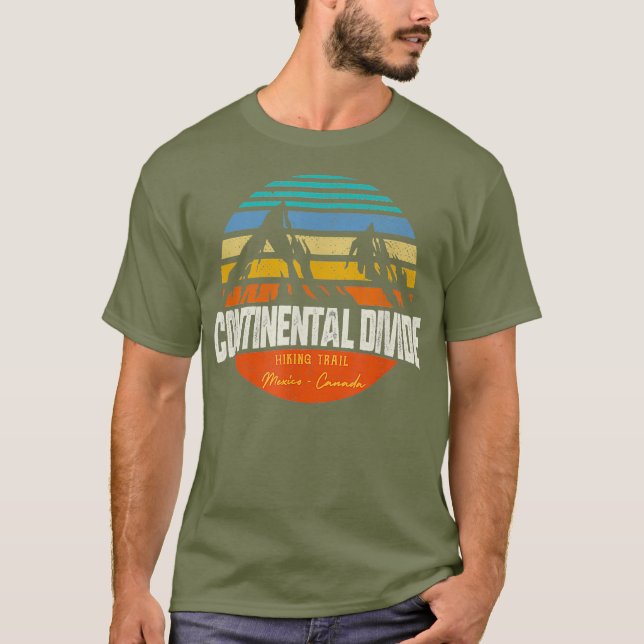 Camiseta Vintage Continental Divide Rastreio (Frente)