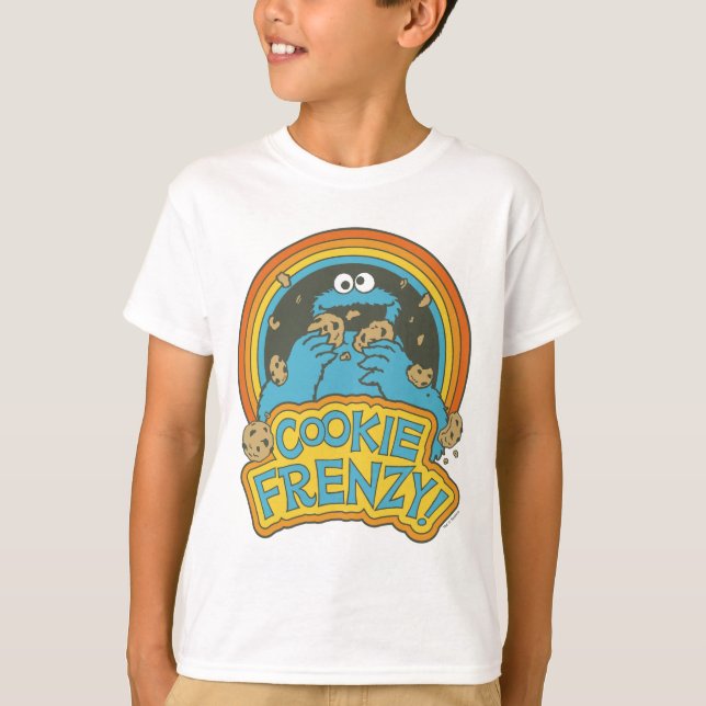 Camiseta Vintage Cookie Monster | Cookie Frenzy (Frente)