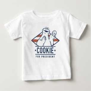 Camiseta Vintage Cookie Monster para Presidente