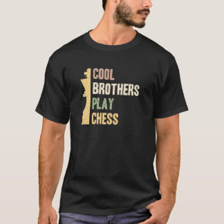 Camiseta Vintage Cool Brothers Play Chess Chess Lover