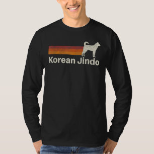 Camiseta Vintage Coreano Jindo Retro Mãe Pai Cão