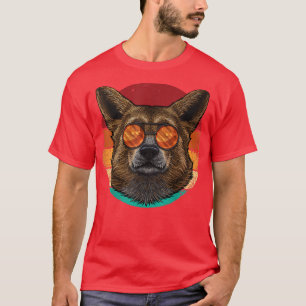 Camiseta Vintage Corgi Dog Pet Puppy Retro Oitenta Estilo