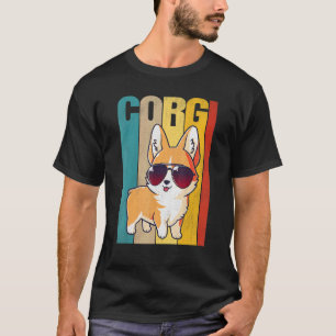 Camiseta Vintage Corgi Mãe Meninas Meninos Cachorros Cachor