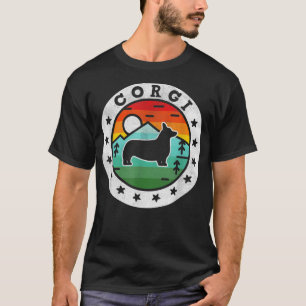 Camiseta Vintage Corgi Retro Dog Mãe Pai