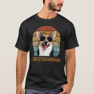 Camiseta Vintage Corgi Vovó Cachorro Bonito Proprietário de