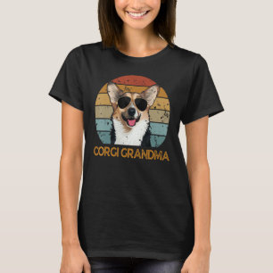 Camiseta Vintage Corgi Vovó Cachorro Bonito Proprietário de