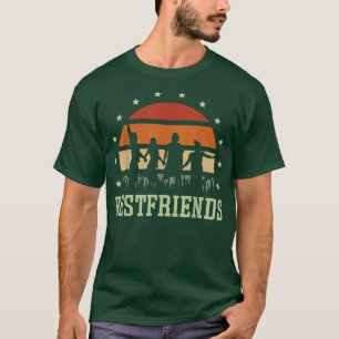 Camiseta Vintage Correspondência Perfeita Amizade Bestfrien