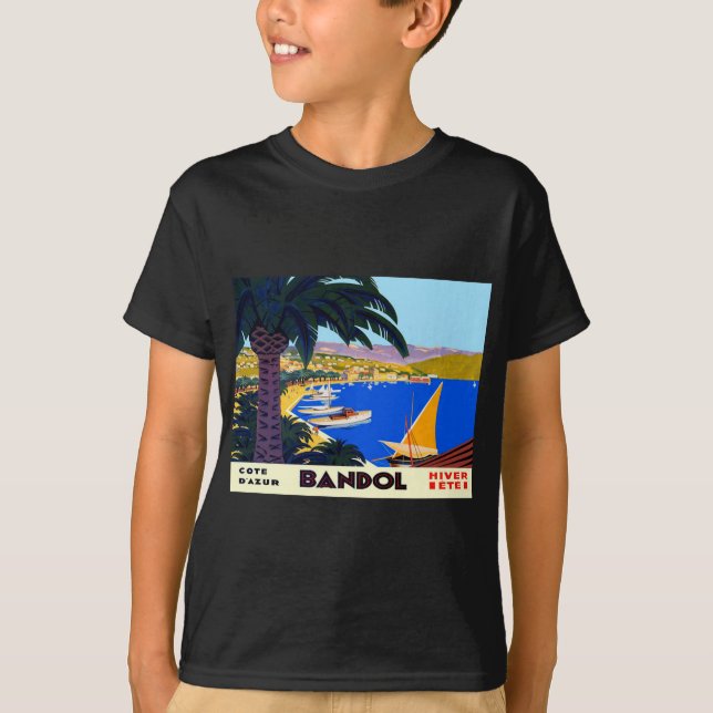 Camiseta Vintage Cote D'Azur Viagem (Frente)