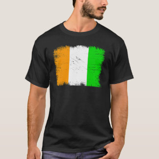 Camiseta Vintage Côte d'Ivoire Flag Ivorian Independence Da