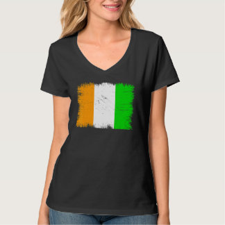 Camiseta Vintage Côte d'Ivoire Flag Ivorian Independence Da
