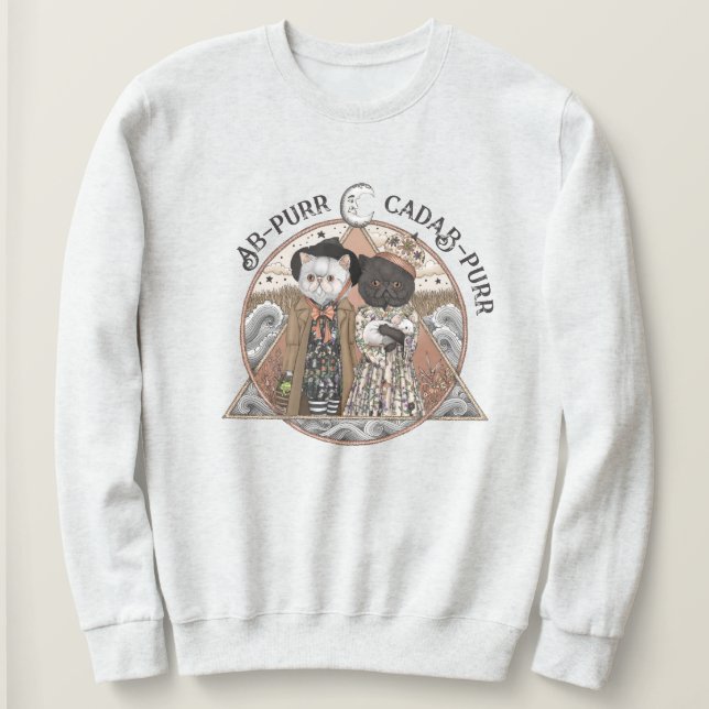 Camiseta Vintage Cottagecore Cat Witeen (Frente do Design)