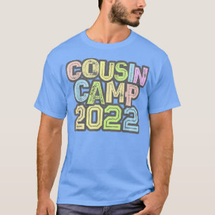 Camiseta Vintage COUSIN CAMP 2022 Vovó engraçado Vovô Ree