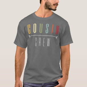 Camiseta Vintage Cousin Creds Mulheres Meninas Meninas Engr