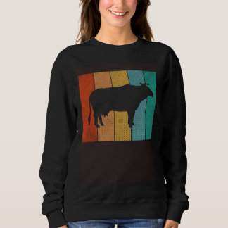 Camiseta Vintage Cow Retro Sunset Beef Cow