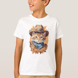 Camiseta Vintage Cowboy Kitten Design