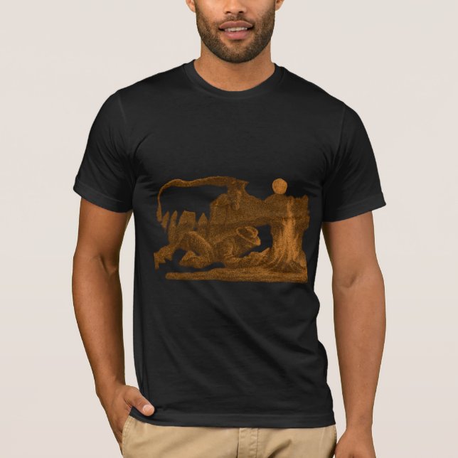 Camiseta Vintage Cowboy Silhouette Western Tee (Frente)