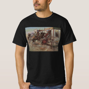 Camiseta Vintage Cowboys, In, Sem Baterem por CM Russell