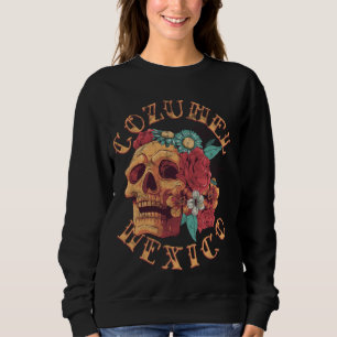 Camiseta Vintage Cozumel Beach México Tattoo Ink Skull