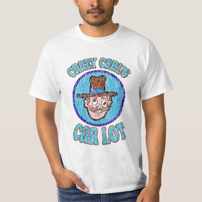 Camiseta Vintage Crazy Carl's Car Lot (Frente)