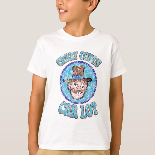 Camiseta Vintage Crazy Carl's Car Lot (Frente)