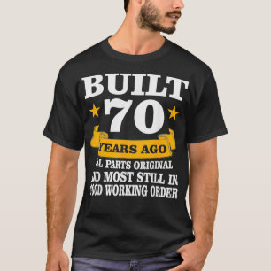 Camiseta Vintage criada há 70 anos, todas as peças originai