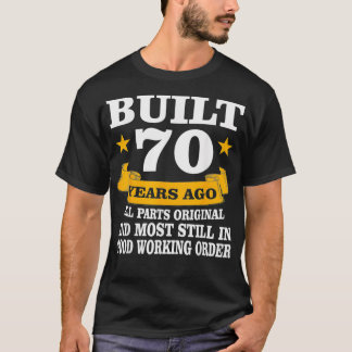 Camiseta Vintage criada há 70 anos, todas as peças originai