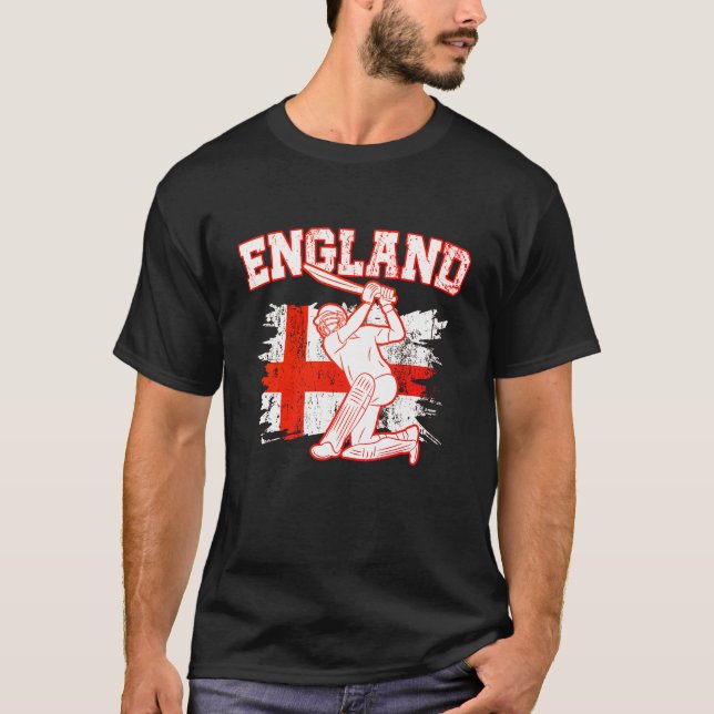 Camiseta Vintage Cricket Gift england Team (Frente)