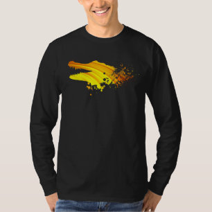 Camiseta Vintage Crocodilo Silhouter Repltile Alligator Cro