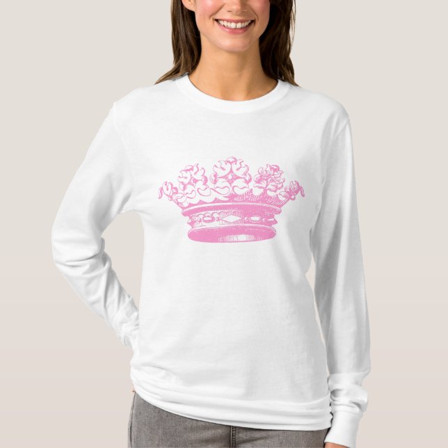 Camiseta Vintage Crown - Rosa (Frente)